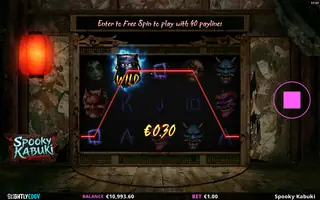 Spooky Kabuki – Winning spin