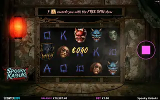 Spooky Kabuki – Winning spin