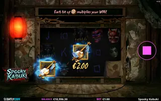 Spooky Kabuki – Feature in play