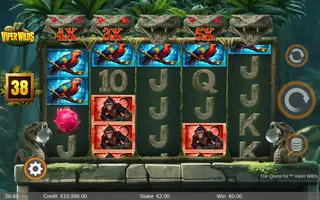 The Quest for Viper Wilds – Feature in play