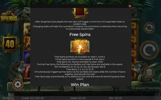The Quest for Viper Wilds – Game rules