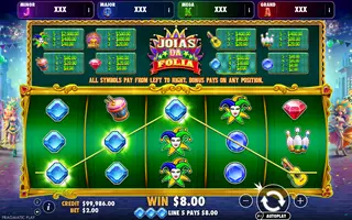 Joias da Folia – Brasil Jackpot – Winning spin
