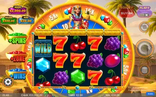 Blazin’ Fruit Pharaoh FlameLink WinnerWheel – Winning spin