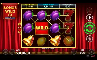 Bonus Wild 81 Extralines – Winning spin