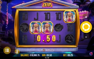 Zeus God of Gaming – Winning spin