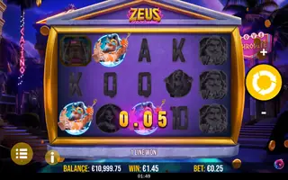 Zeus God of Gaming – Winning spin