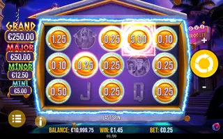 Zeus God of Gaming – Feature in play