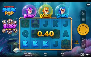 Shark Pop: Coin Collect – Winning spin