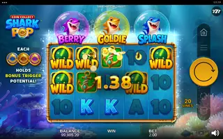Shark Pop: Coin Collect – Winning spin