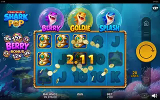 Shark Pop: Coin Collect – Winning spin