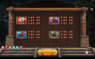 Buffalo Horizon – Paytable