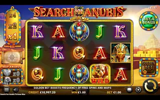 Search for Anubis Fortune Map – Winning spin