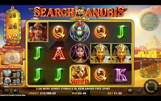 Search for Anubis Fortune Map – Feature in play