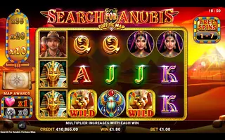 Search for Anubis Fortune Map – Free spins