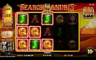 Search for Anubis Fortune Map – Free spins