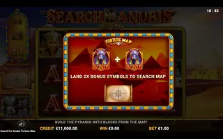 Search for Anubis Fortune Map – Game rules