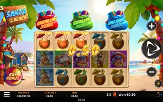3 Wonders Santa on the Beach – Winning spin