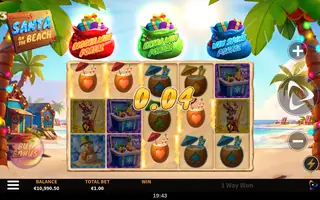 3 Wonders Santa on the Beach – Winning spin