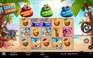 3 Wonders Santa on the Beach – Winning spin