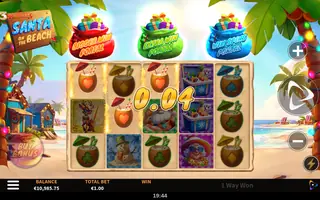 3 Wonders Santa on the Beach – Winning spin