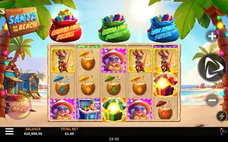 3 Wonders Santa on the Beach – Feature in play