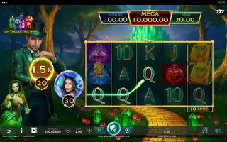 Book of Oz Magic 5 POWER COMBO – Winning spin