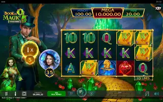 Book of Oz Magic 5 POWER COMBO – Feature in play