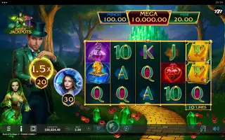 Book of Oz Magic 5 POWER COMBO – Feature in play