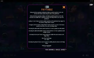 Fire Gnomes 2: Magic Wheel – Game rules