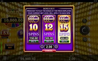 Cash Spree Gold – Bonus buy