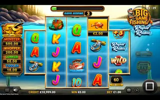 Big Game Fishing Rapid Riches – Feature in play