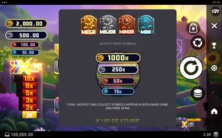 Il Re del Pollaio X UP – Paytable