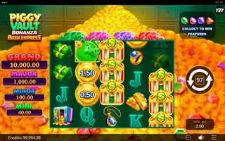 Piggy Vault Bonanza Rush Express – Feature in play