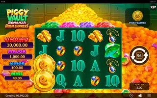 Piggy Vault Bonanza Rush Express – Feature in play