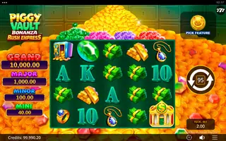 Piggy Vault Bonanza Rush Express – Feature in play