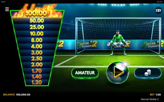 Soccer Striker 2 – Paytable