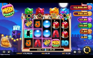 Piggies Prize Party – Winning spin