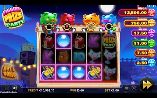 Piggies Prize Party – Winning spin
