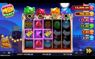 Piggies Prize Party – Winning spin