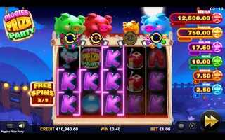 Piggies Prize Party – Feature in play