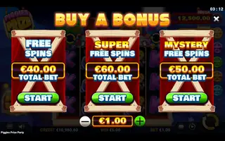 Piggies Prize Party – Bonus buy
