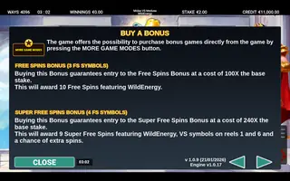 Midas VS Medusa WildEnergy – Bonus buy
