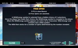 Midas VS Medusa WildEnergy – Game rules