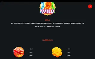 Sugar Craze Rising Rewards – Paytable