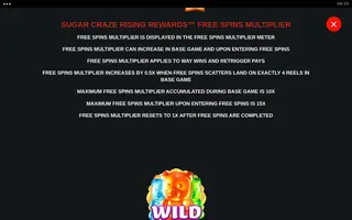 Sugar Craze Rising Rewards – Game rules