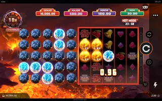Eruption Blaze CASHINGO Rumble – Winning spin