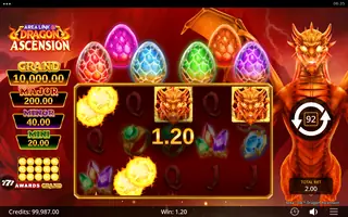 Area Link Dragon Ascension – Winning spin