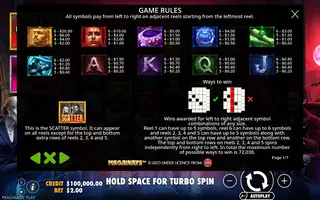 Forever Split Megaways – Game rules