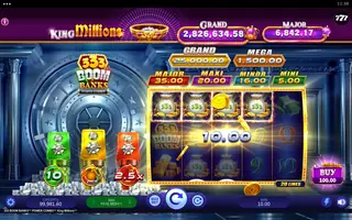 333 Boom Banks POWER COMBO King Millions – Winning spin