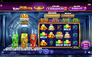 333 Boom Banks POWER COMBO King Millions – Feature in play